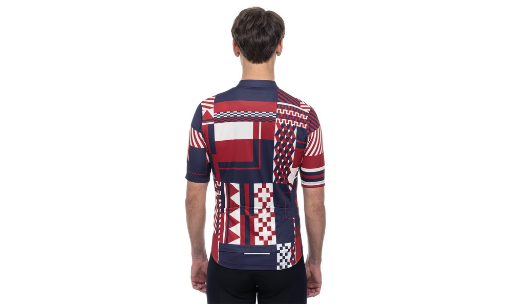 Cycling jersey Cube Blackline CMPT S/S blue'n'red'n'beige - 4