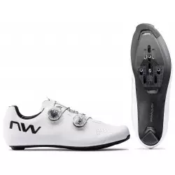 Velo apavi Northwave Extreme Pro 3 Road white-black