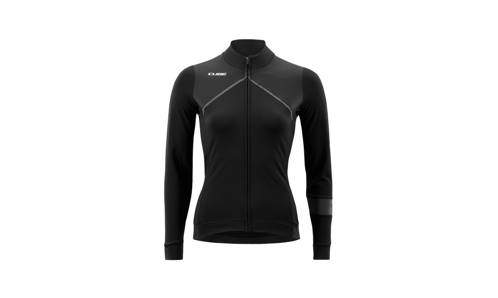 Cycling jersey Cube Blackline WS L/S black - 1