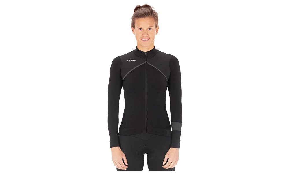 Cycling jersey Cube Blackline WS L/S black - 5