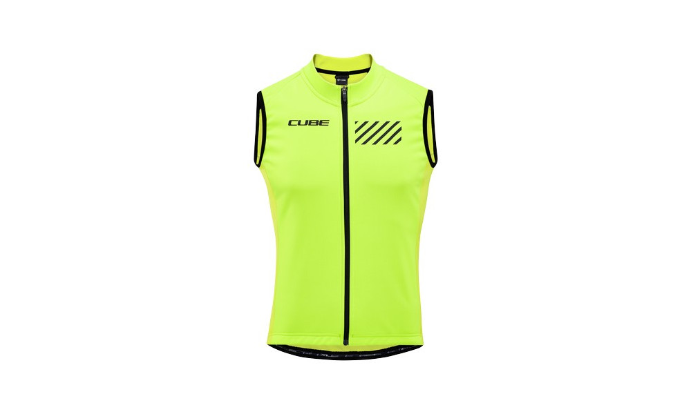 Cycling gilet Cube Blackline Softshell Safety neon yellow - 1