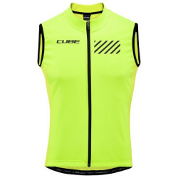 Cycling gilet Cube Blackline Softshell Safety neon yellow