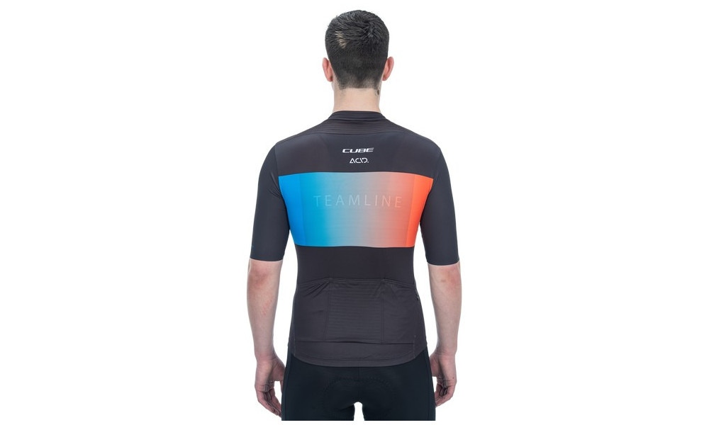 Cycling jersey Cube Teamline S/S black'n'blue'n'red - 4
