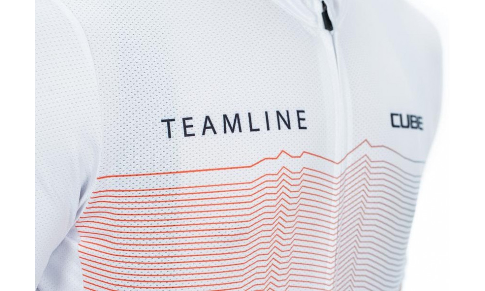 Cycling jersey Cube Teamline CMPT S/S white - 3