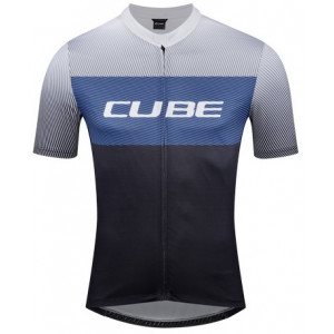 Cycling jersey Cube Teamline CMPT S/S black'n'blue'n'grey