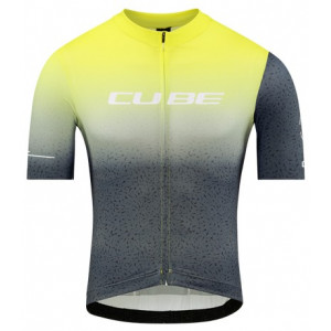Cycling jersey Cube Blackline Race S/S yellow'n'grey