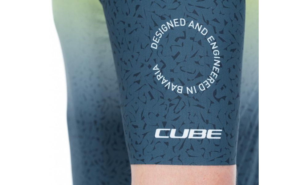 Cycling jersey Cube Blackline Race S/S yellow'n'grey - 2