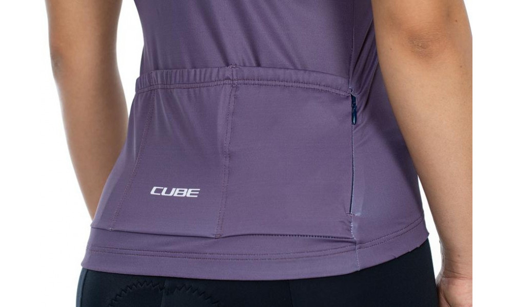 Cycling jersey Cube Teamline WS S/S violet'n'rose - 2