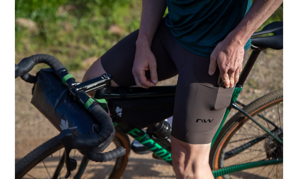 Velo šorti ar lencēm Northwave Extreme Pro 2 brown - 6