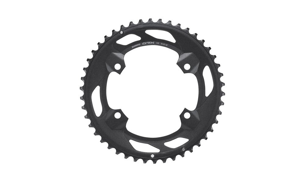 Priekšējā ķēdes riteņa Shimano GRX FC-RX600 110mm 2x10-speed 46T-NF - 1