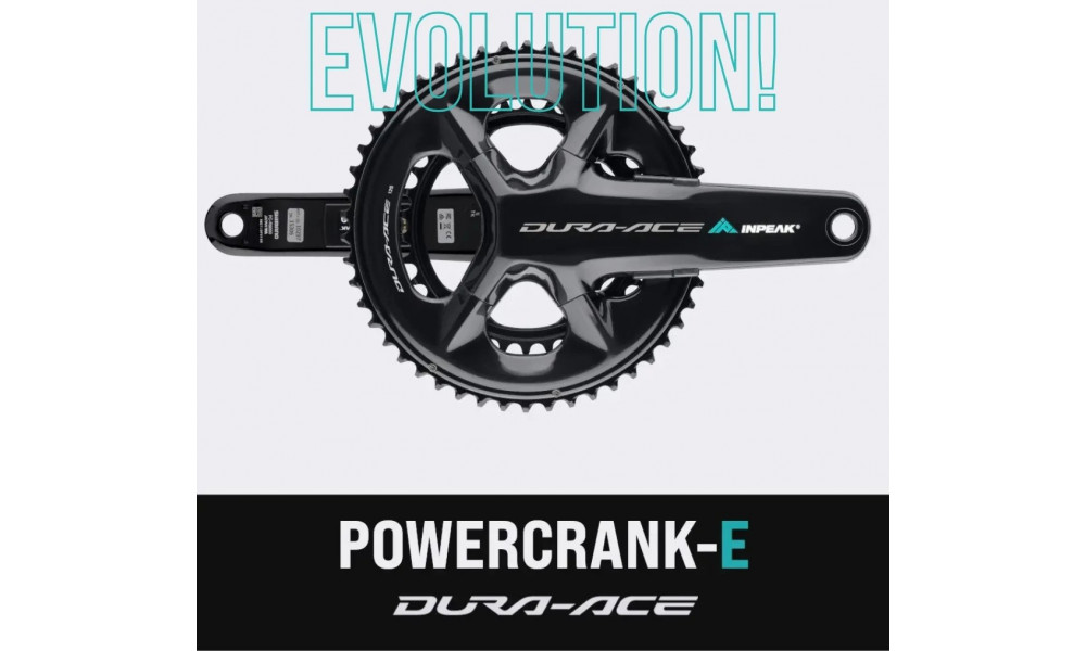 Kloķa komplekts ar jaudas mērītāju INPEAK Twin2 Shimano Dura-Ace FC-R9200 50-34T - 2