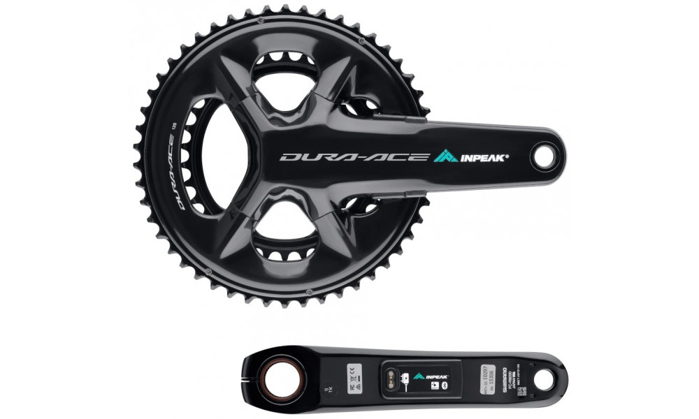 Kloķa komplekts ar jaudas mērītāju INPEAK Twin2 Shimano Dura-Ace FC-R9200 50-34T - 6