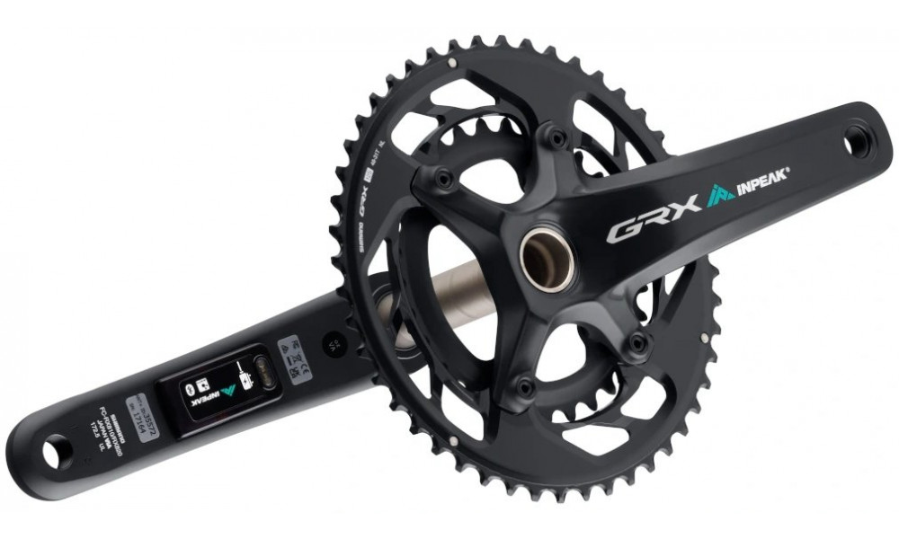 Kloķa komplekts ar jaudas mērītāju INPEAK Twin2 Shimano GRX FC-RX820-2 48-31T - 5