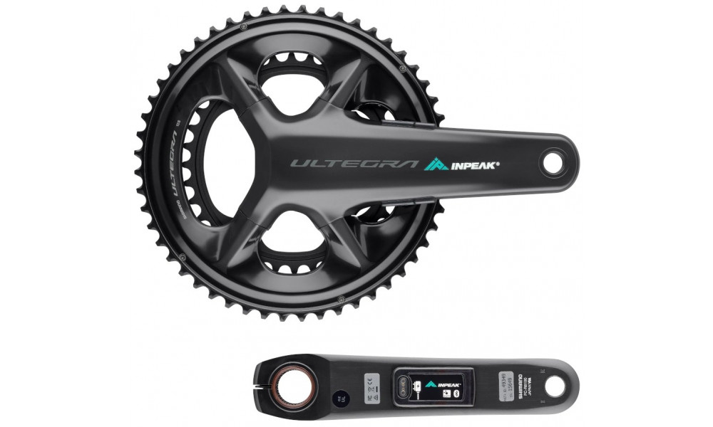 Kloķa komplekts ar jaudas mērītāju INPEAK Twin2 Shimano Ultegra FC-R8100 52-36T - 9