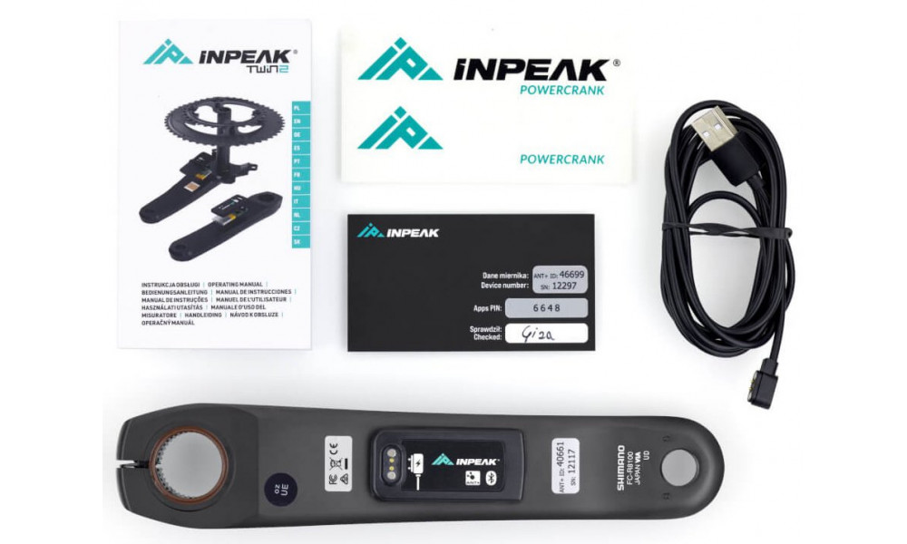 Kloķis ar jaudas mērītāju INPEAK Powercrank Shimano Ultegra FC-R8100 - 4