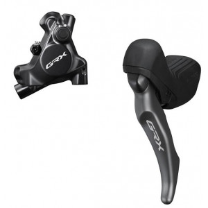 Priekšējās disku bremzes Shimano GRX ST-RX820-LA + BR-RX820 (F) J-Kit flat mount
