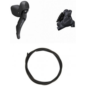 Aizmugurējās disku Shimano GRX ST-RX600 (R) + BR-RX410 (R) J-kit flat 2x11-speed