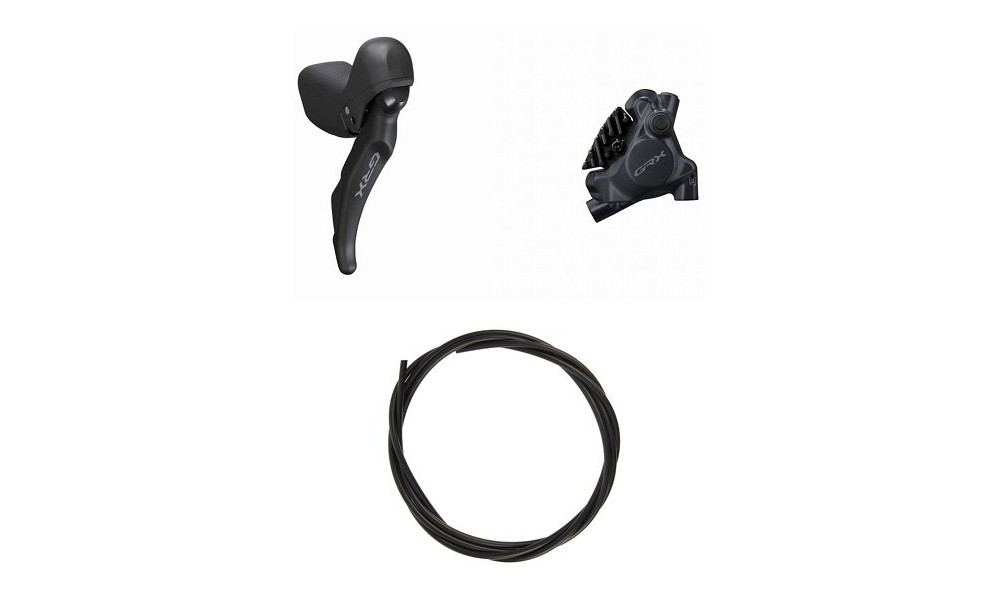 Aizmugurējās disku Shimano GRX ST-RX600 (R) + BR-RX410 (R) J-kit flat 2x11-speed 