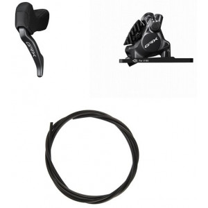 Priekšējās disku bremzes Shimano GRX BL-RX825 (L) + BR-RX820 (F) J-Kit flat mount