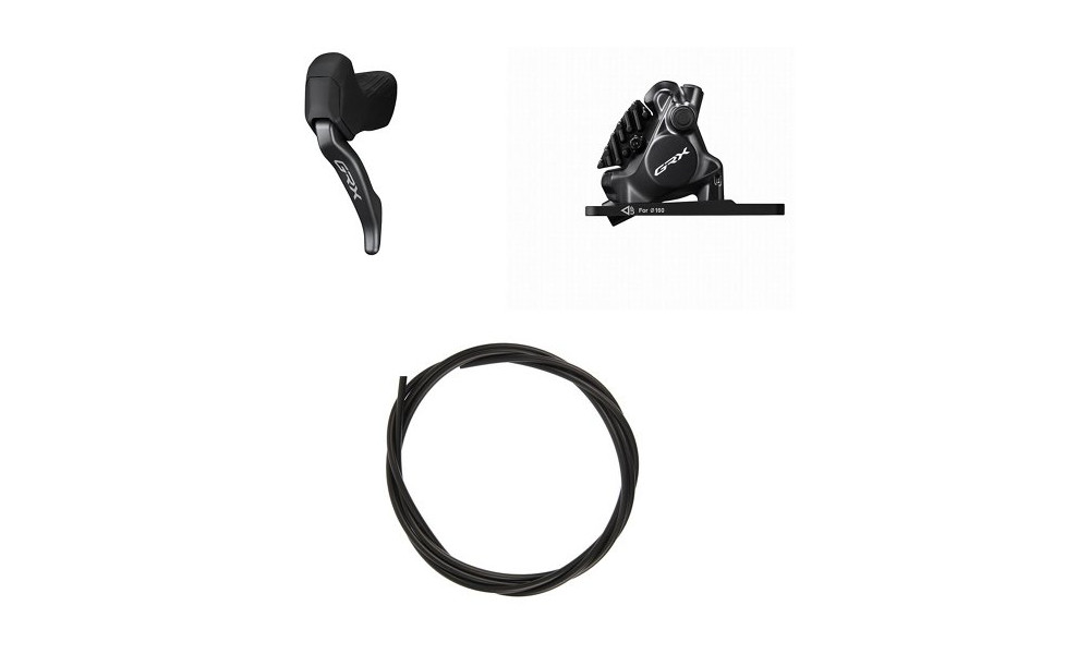 Priekšējās disku bremzes Shimano GRX BL-RX825 (L) + BR-RX820 (F) J-Kit flat mount 