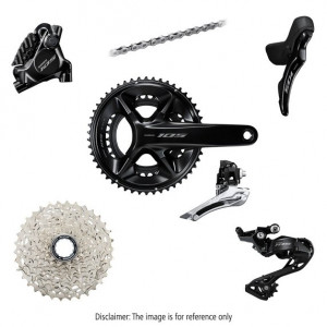 Grupas transmisijas daļu komplekts Shimano 105 R7120 Mech 165mm 52x36T