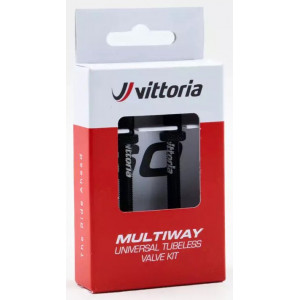Bezkameru ventilis Vittoria Multiway alloy black 80mm 2gab.