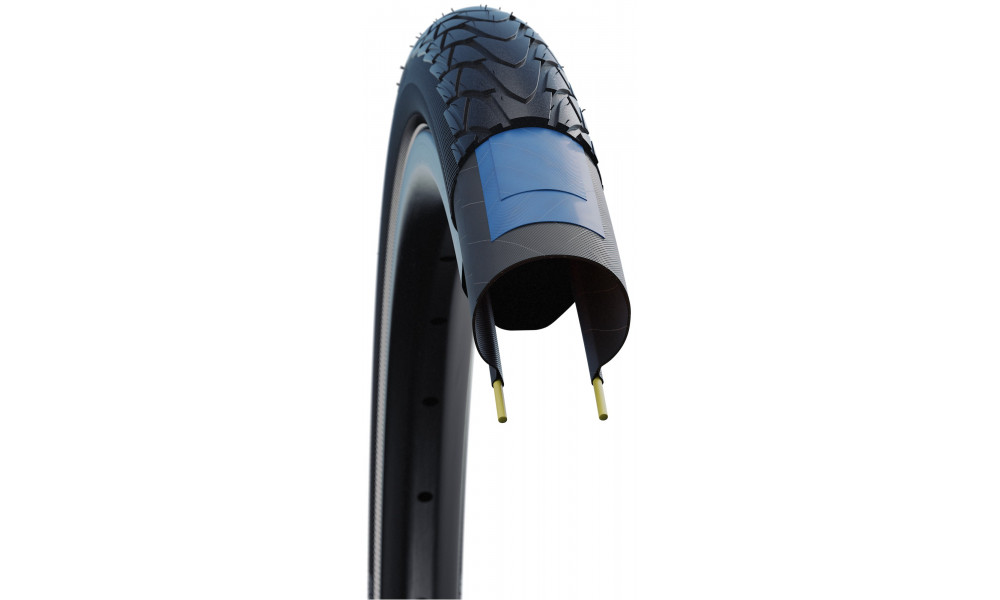 Riepa 28" Schwalbe Marathon Racer HS 429 Perf Wired 35-622 / 28x1.35 Black-Reflex - 3