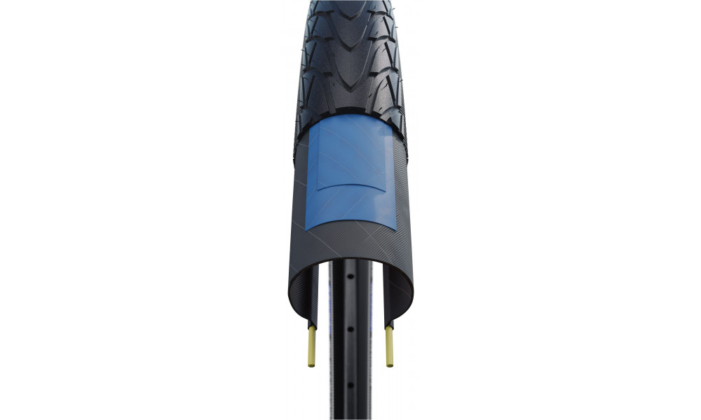 Riepa 28" Schwalbe Marathon Racer HS 429 Perf Wired 35-622 / 28x1.35 Black-Reflex - 4