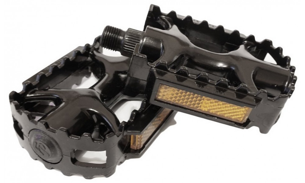 Pedāļi Azimut MTB black Alu 9/16" lodīšu gultnis un atstarotāji (1003) - 3