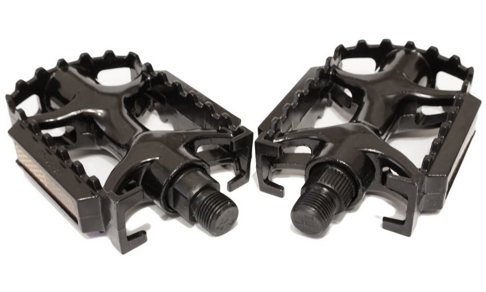 Pedāļi Azimut MTB black Alu 9/16" lodīšu gultnis un atstarotāji (1003) - 4