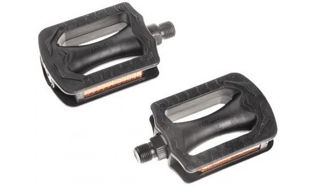 Pedāļi Azimut Kids Flat plastic 9/16" lodīšu gultnis un atstarotāji (1007w) - 2