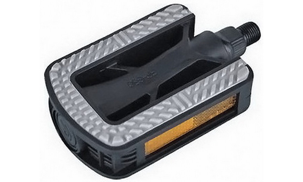 Pedāļi Azimut City Antislip plastmasas 9/16" lodīšu gultnis un atstarotāji (1013) - 1