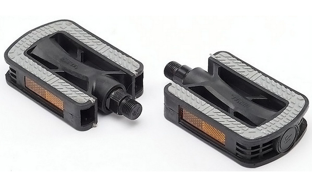 Pedāļi Azimut City Antislip plastmasas 9/16" lodīšu gultnis un atstarotāji (1013) - 2