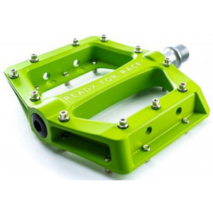 Pedāļi RFR Flat RACE Alu green
