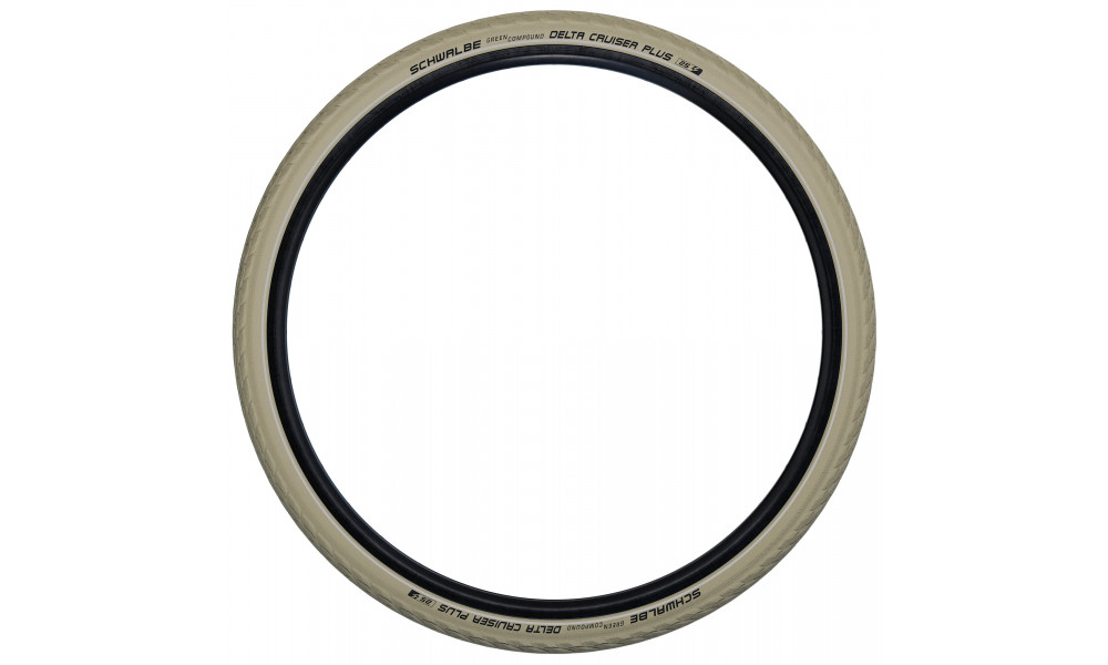 Riepa 28" Schwalbe Delta Cruiser Plus HS 431 Active Wired 37-622 / 28x1.40 Creme-Reflex - 2