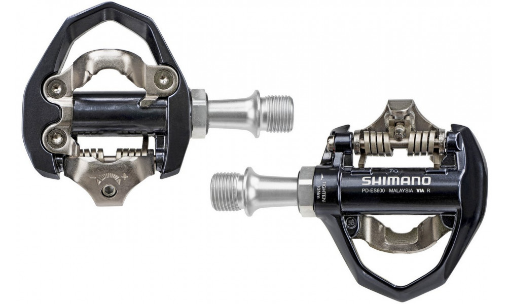 Pedāļi Shimano Road/Fitness/Gravel PD-ES600 SPD + SM-SH51 - 2
