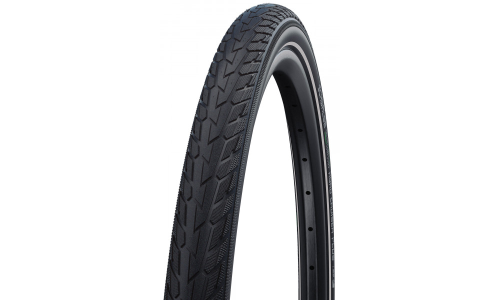 Riepa 28" Schwalbe Road Cruiser Plus HS 484 Active Wired 37-622 / 28x1.40 GreenCompound Reflex - 1