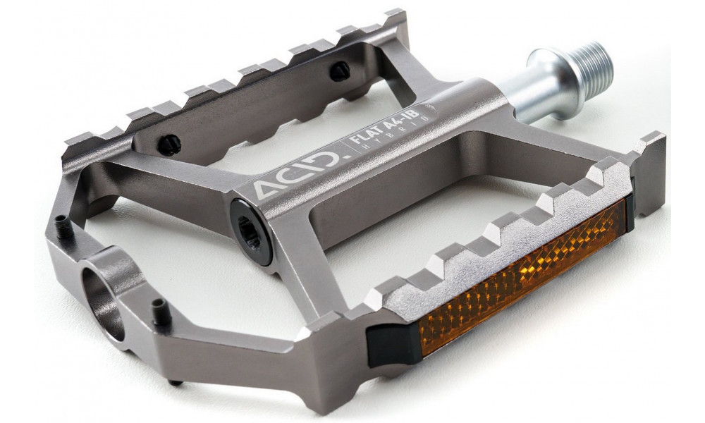 Pedāļi ACID Flat A4-IB Hybrid Alu grey - 4