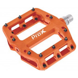 Pedāļi ProX Base Pro 26 plastic Pins axle Cr-Mo orange