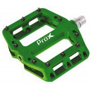 Pedāļi ProX Base Pro 26 plastic Pins axle Cr-Mo green