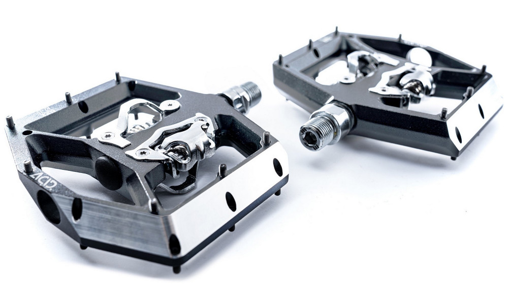 Pedāļi ACID Click A2-ZP SPD Alu grey - 3