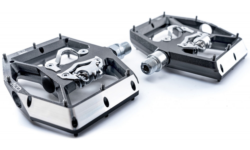 Pedāļi ACID Combo A2-ZP SPD Alu grey - 3