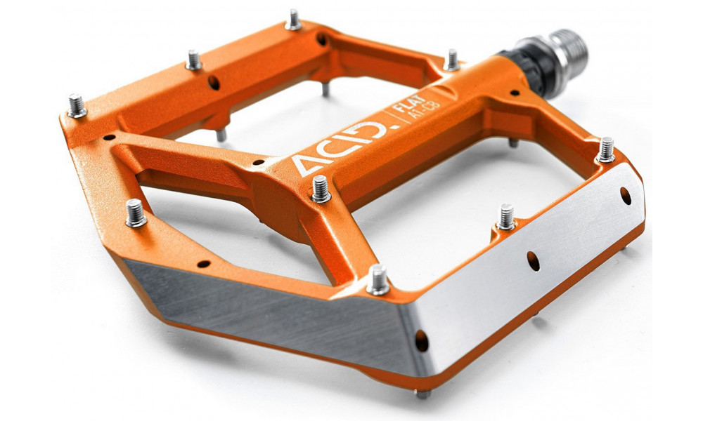 Pedāļi ACID Flat A1-CB Alu orange - 1