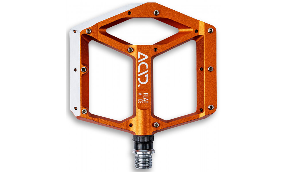 Pedāļi ACID Flat A1-CB Alu orange - 2