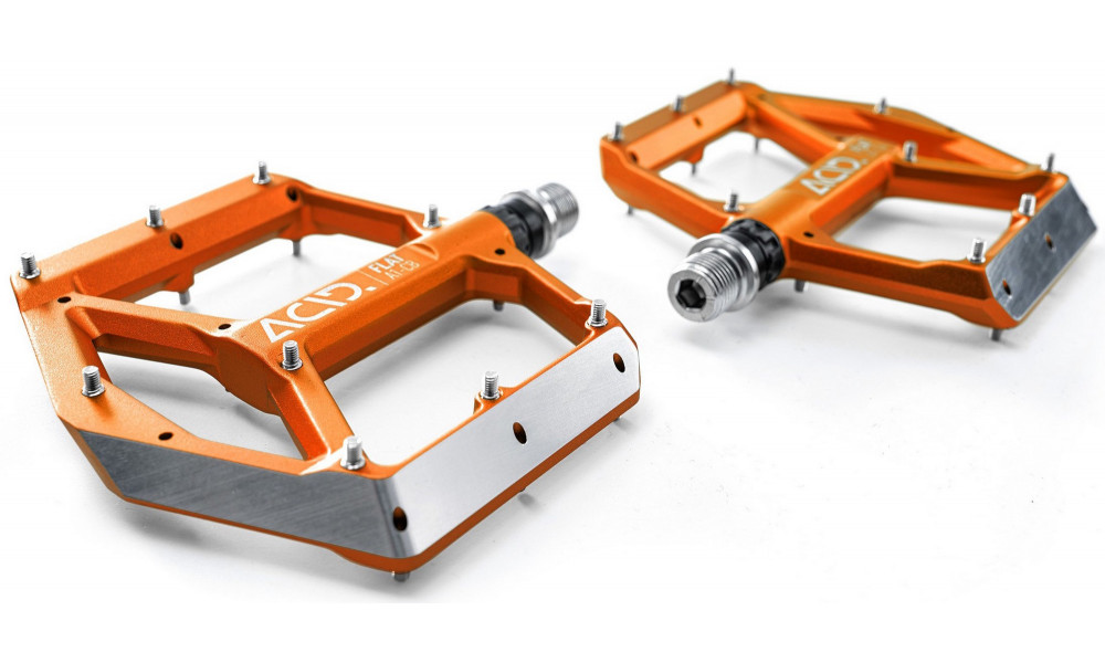 Pedāļi ACID Flat A1-CB Alu orange - 3
