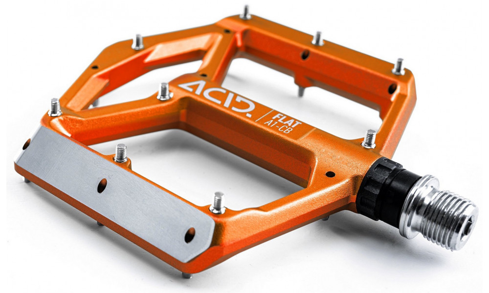 Pedāļi ACID Flat A1-CB Alu orange - 4