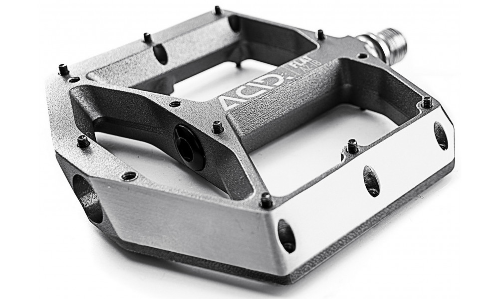 Pedāļi ACID Flat A2-IB Alu grey - 1