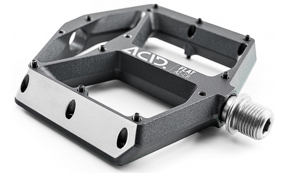 Pedāļi ACID Flat A2-IB Alu grey - 4