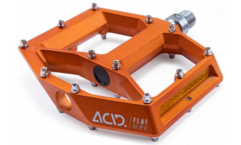 Pedāļi ACID Flat A3-ZP R Alu orange - 1