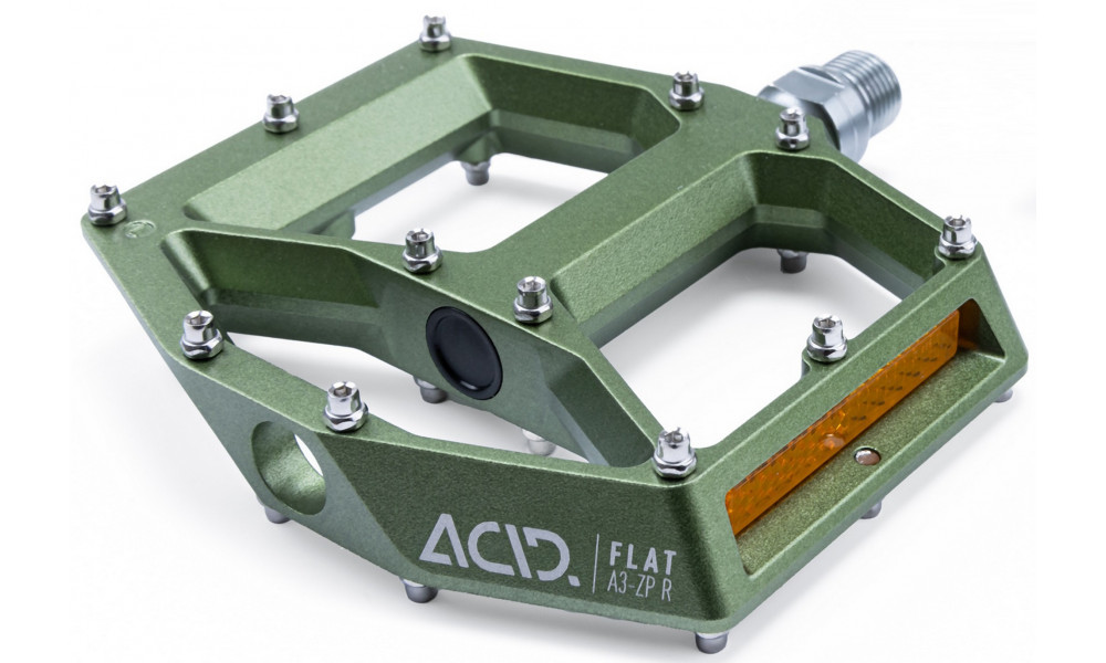 Pedāļi ACID Flat A3-ZP R Alu olive - 1